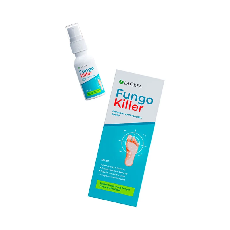 Fungo Killer — flacone e scatola vista dall'alto